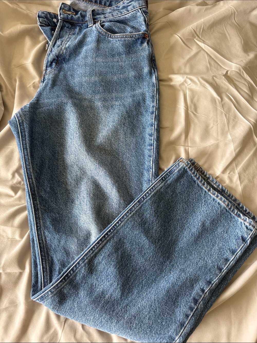 H&M Dark Blue Straight Leg Jeans